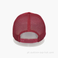 Chapéu de caminhão de espuma vermelha bordada personalizada